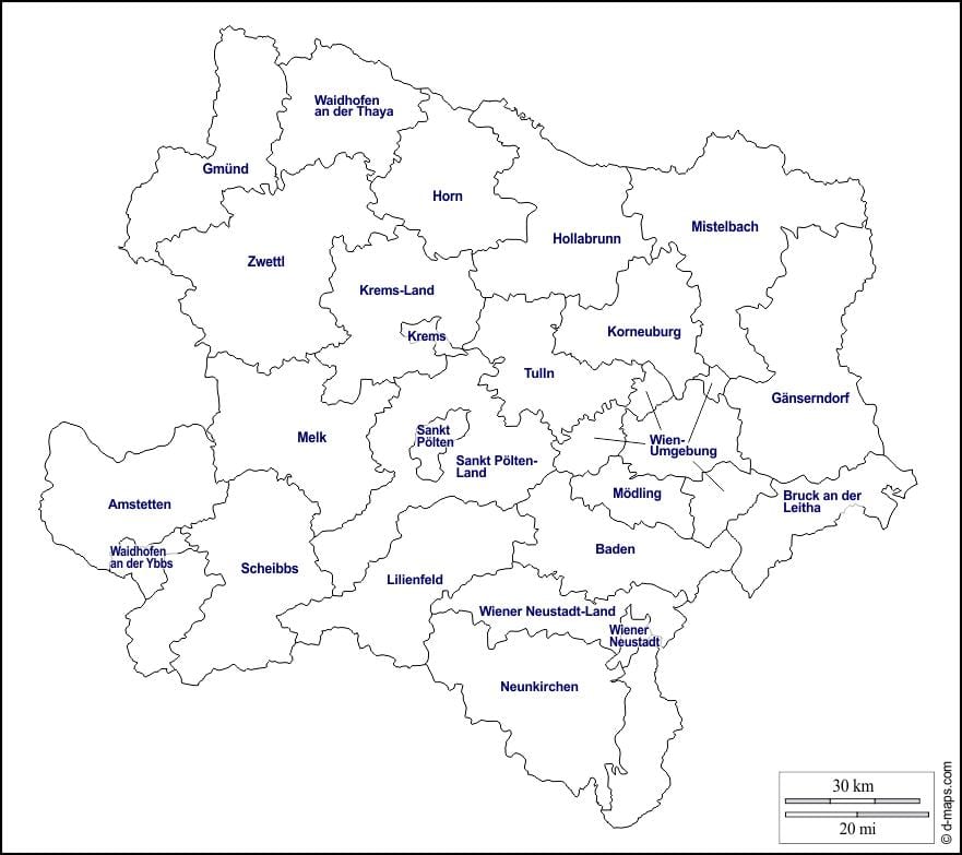 карта медлинг Аустрија