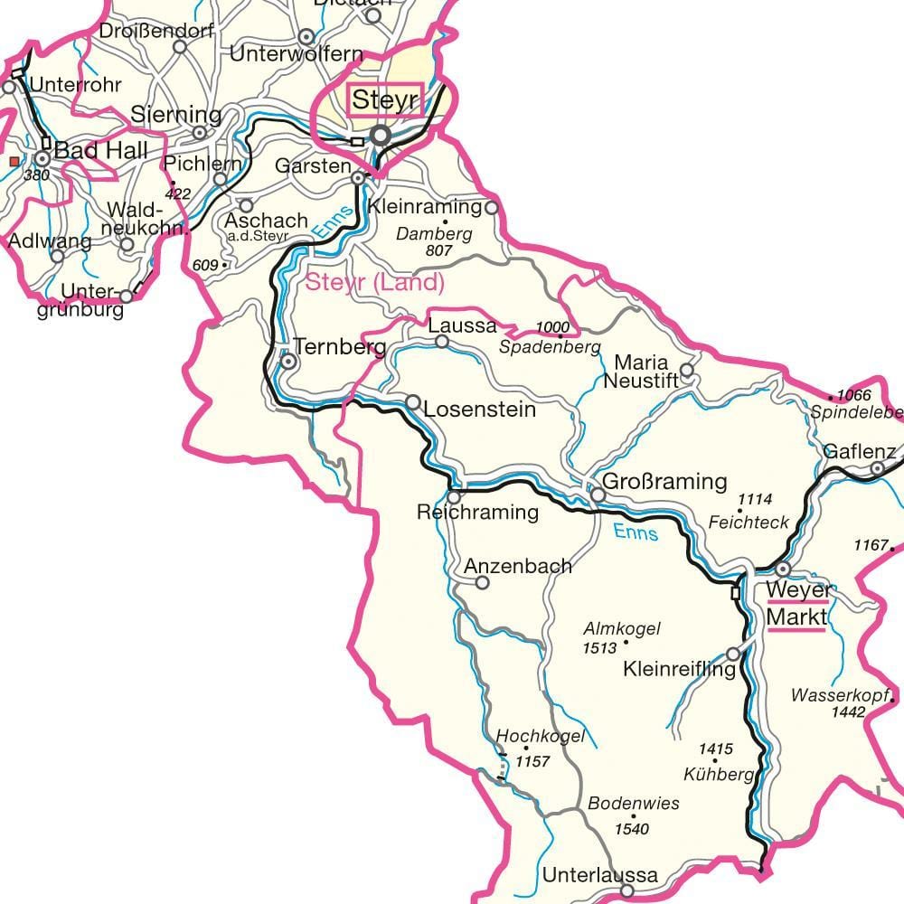 карта штайр, Аустрија 