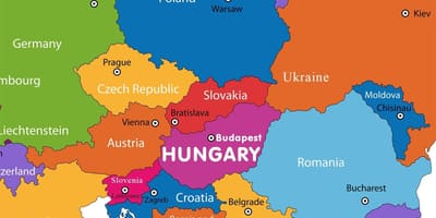 Аустрија карта карта света