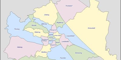 Карта беч Аустрија округ 