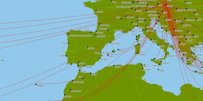 Аустријске ервејз мапи