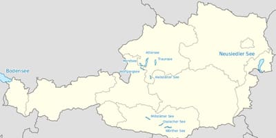 Карта аустријских језера