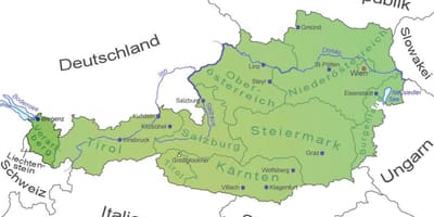 Карта ворарлберг Аустрија