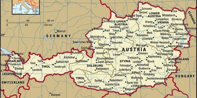 Карта браве у Аустрији