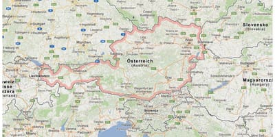 Аустријске границе мапи