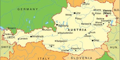 Карта ландек Аустрија