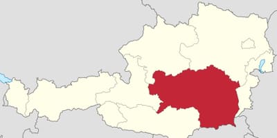 Карта штајерске Аустрија